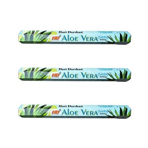 Hari Darshan Aloe Vera Çubuk Tütsü - Oda Ortam Kukusu - 20 Adetlik 3 Paket