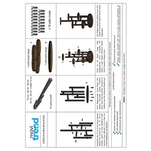Çiçeklik 5 Raflı Saksılık Dekoratif 5 Raflı Çiçeklik Metal Doğal Ahşap Saksılık Çiçek Rafı Daire Model