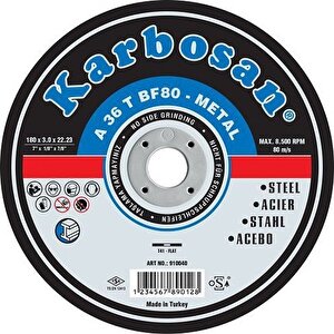 Metal Kesi̇ci̇ Taş 180x3x22 1 Adet