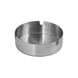 Krom Metal Gri Küllük Kül Tablası - Sigara Küllüğü - 10 Cm. - 1 Adet