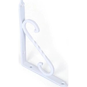 Ersa Ferforje Dekoratif Raf Altı Raf Ayağı Beyaz 135 X 190 Mm