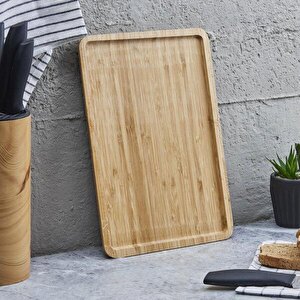 Lüks Doğal Ahşap Tepsi Sunum Çay Kahvaltılık Ve Sunum Tepsisi 33x23cm