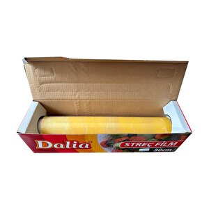 Dalia Şeffaf Mutfak Rulo Streç Film Folyo - 30 Cm. X 100 Metre - Gıdaya Uygun - 10 Paket