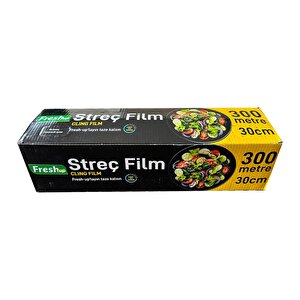 Fresh-up Şeffaf Mutfak Rulo Streç Film Folyo - 30 Cm. X 300 Metre - Gıdaya Uygun - 3 Paket