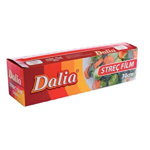 Dalia Şeffaf Mutfak Rulo Streç Film Folyo - 30 Cm. X 100 Metre - Gıdaya Uygun - 1 Paket