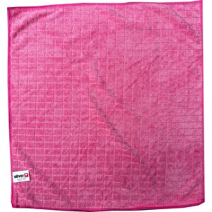 Silver Home Kareli Mikrofiber Temizlik Toz Cam Bezi -55 Gr. -300 Kalite -40x40 Cm. -20 Adetlik Paket