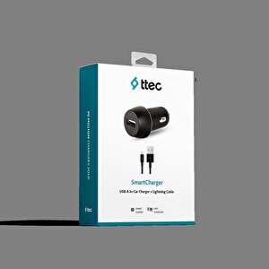 Ttec Smartcharger 2.1a Araç Şarj Aleti Ve Lightning Kablo Siyah -2cks20ls