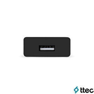 Ttec Smartcharger Seyahat Şarj Aleti 2.1a + Lightning Kablo Siyah - 2scs20ls