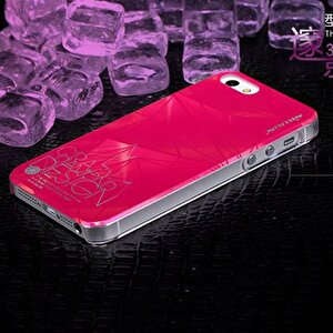 Apple Iphone Se/5s/5 Nillkin Marka Sert Kauçuk Kılıf (3d Shadow) - Koyu Pembe