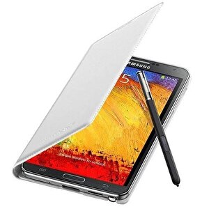 Samsung N9000 Galaxy Note 3 Flip Wallet Orjinal Kılıf Beyaz Ef-wn900bwegww