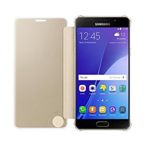 A510f Galaxy A5 (2016) Orjinal Clear View Cover Altın Ef-za510cfegww