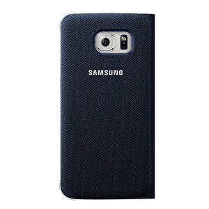 Galaxy S6 Orjinal S-view Cover (tekstil) - Siyah Ef-cg920bbegww
