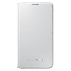 Samsung Galaxy Note 2 Kılıf Orjinal Flip Wallet - Beyaz Ef-nn710bwegww