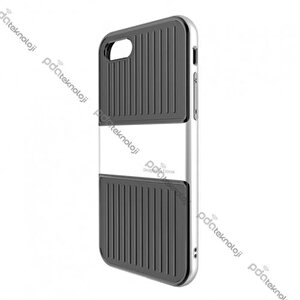 Apple Iphone 7 / 8 Plus Travel Series Case Kılıf - Light Silver