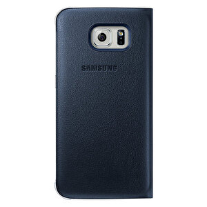 Galaxy S6 Flip Wallet (deri Görünümlü) Orjinal Siyah Ef-wg920pbegww