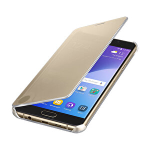 A710f Galaxy A7 (2016) Orjinal Clear View Cover Altın Ef-za710cfegww