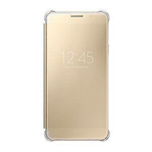 A710f Galaxy A7 (2016) Orjinal Clear View Cover Altın Ef-za710cfegww