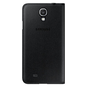 Samsung I9500 Galaxy S4 Kılıf Orjinal S-view Cover (deri) - Siyah Ef-mi950b