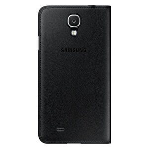 Samsung I9500 Galaxy S4 Kılıf Orjinal S-view Cover (deri) - Siyah Ef-mi950b