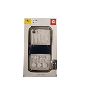 Apple Iphone 7 / 8 / Se Travel Series Case Şeffaf Kılıf - Koyu Lacivert