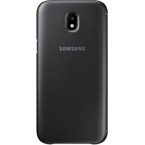 Samsung Galaxy J5 (2015) Flip Wallet Orjinal Kılıf - Siyah Ef-wj500bbegww