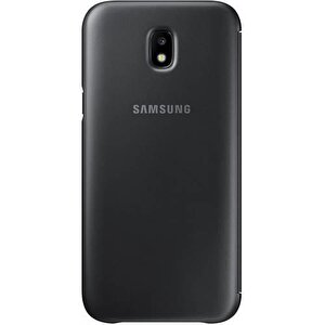 Samsung Galaxy J5 (2015) Flip Wallet Orjinal Kılıf - Siyah Ef-wj500bbegww