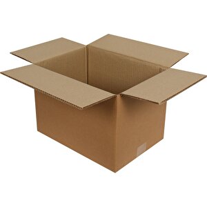 Baskısız Oluklu Kraft Karton Kargo Taşınma Depolama Kolisi - 60x40x30 Cm. - 50 Adet