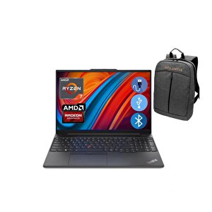 E16 Thınkpad 21jt0017tx Atl49 Ryzen7-7730u 8gb 512gb M.2 Ssd  16" Wi̇n 11 Pro Taşınabilir bilgisayar + Çanta