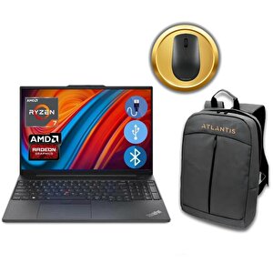 E16 Thınkpad 21jt0017tx Atl80 Ryzen7-7730u 40gb 512 Gb M.2 Ssd 16" Fdos Notebook+ Mouse+çanta