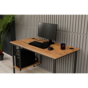 Bilgisayar Masası Sağ Sol Yönlü Pc Kasa Raflı Atlantik Çam