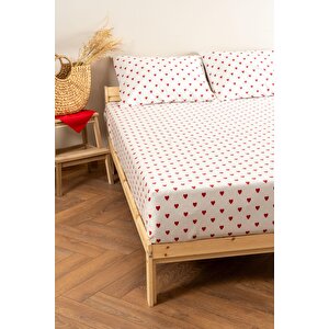 | Mix & Match | Hearts | %100 Pamuk Çift Kişilik Çarşaf Seti
