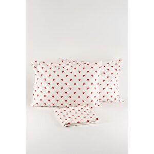 | Mix & Match | Hearts | %100 Pamuk Çift Kişilik Çarşaf Seti