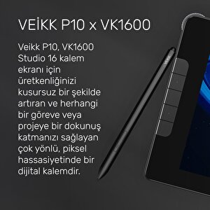 Veikk Vk1600 Grafik Tableti İçin Pilsiz Pasif Kalem (veikk P10)