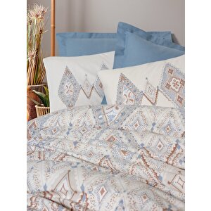 Bohem Tek Kişilik Nevresim Takımı Zanora Indigo
