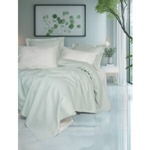 Serenity Bambu Çift Kişilik Pike Takımı Brisa Mint