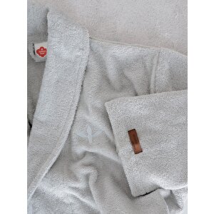 Wellness Bornoz Stone Gri S/m