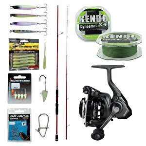 Yekoutdoor Okuma Profesyonel Lrf Seti Okuma Red Spin 7'0'' 2.12 Cm 1-12 Gr 2 Parça&okuma Acuador Acu-1000a 3+1bb Olta Makinesi
