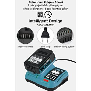21v Darbeli Kömürsüz Kırıcı Delici Hilti & Taşlama & Matkap & Somun Sıkma Sökme 4'lü Set