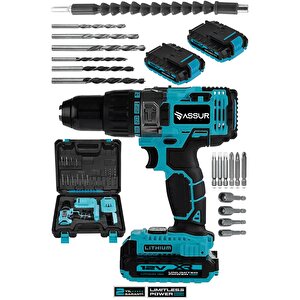 12v Metal Şanzıman Çift Akülü Bakır Sargı Şarjlı Matkap Akülü Vidalama