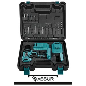 12v Çift Akülü Metal Şanzıman Bakır Sargı Şarjlı Matkap Akülü Vidalama