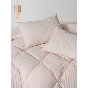 Softwash Çift Kişilik Yorgan Seti Pembe 160x200 Lastikli Çarşaf