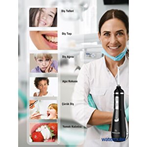 Waterpulse Wp-v500-b Water Flosser Taşınabilir, Şarjlı, Masajlı, Diş/protez Bakım Ve Ağız Duşu