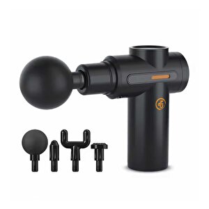 Npo Nmj17 4 Masaj Başlıklı 6 Seviyeli 3800rpm Titreşimli Type-c Şarjlı Taşınabilir Profesyonel Mini Masaj Tabancası