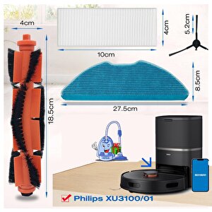 Philips Homerun 3000 Serisi  Xu3000/01 Xu3000/02 Için Yedek Parça Seti Robot Süpürge