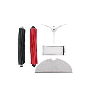 Roborock Q5 Pro / Q5 Pro Plus Uyumlu Yedek Parça Seti (5'li) - Filtre, Mop, Yan Ve Ana Fırçalar