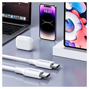 Npo Ctc12 60w 1.2m Tpe Type-c To Type-c Hızlı Şarj Ve Data Kablosu 3 Adet
