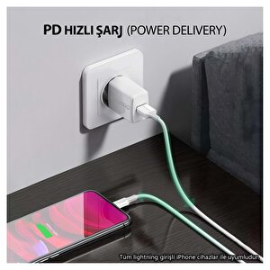Npo Utl20 45w 2m Tpe Usb To Lightning Hızlı Şarj Ve Data Kablosu 2 Adet
