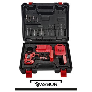 12v Metal Şanzıman Çift Akülü Bakır Sargı Akülü Vidalama Şarjlı Matkap