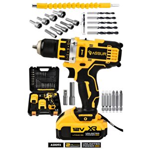 12v Çift Akü Şarjlı Matkap Metal Şanzıman Bakır Sargılı Akülü Vidalama