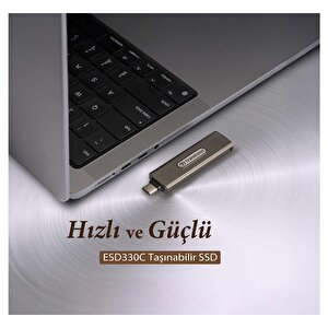Transcend Ts512gesd330c 512gb Type-c Gizlenebilir Başlıklı Taşınabilir Metal Kasa Ssd